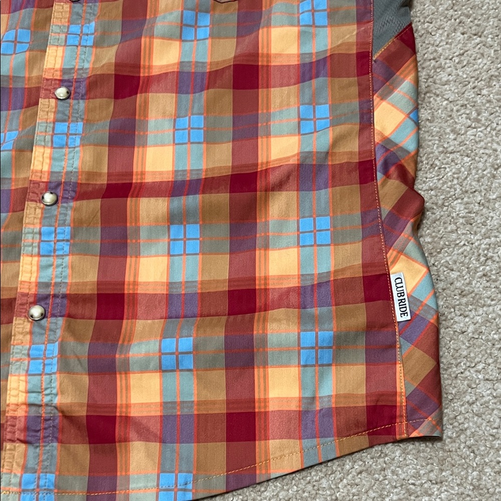 Club Ride Apparel Multicolor Plaid Button Down Shirt - Picture 3 of 9